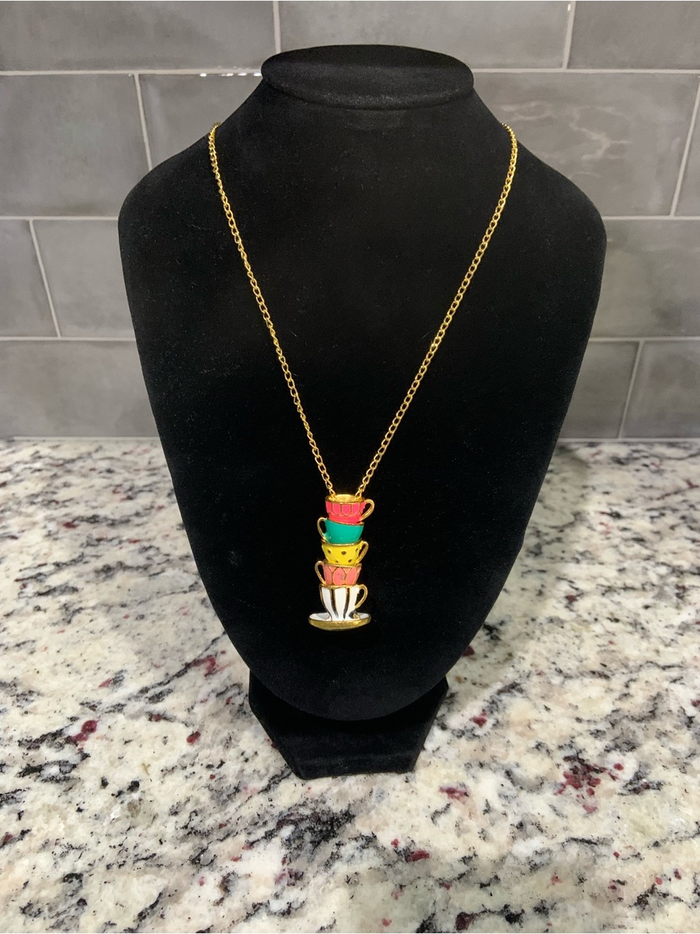 Boutique Mad Tea Party
Teacups Necklace- BNWOT